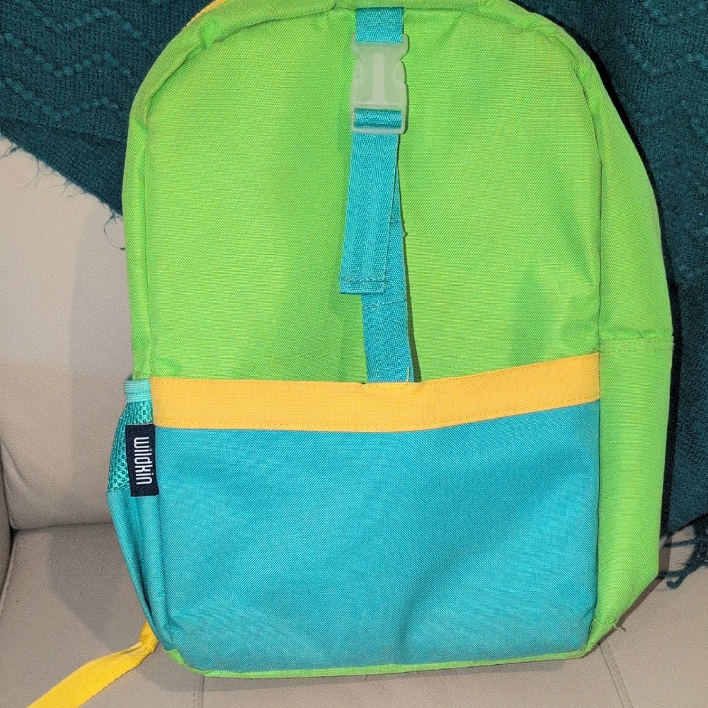 Wildkin  Green, Blue And Yellow Kids Backpack